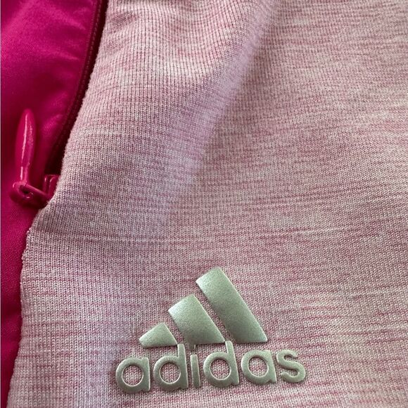 Adidas pink, golf pullover with 1/4 zip. - Picture 4 of 6